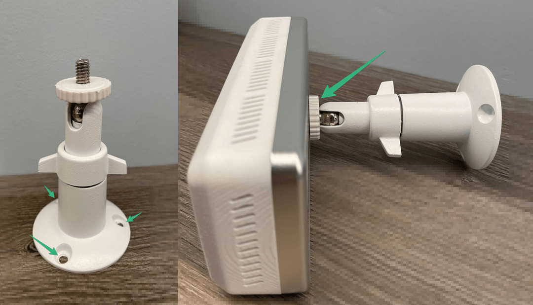 3 Step : Screw the wall bracket to the desired position.